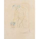 SALVADOR DAL&#205; (1904-1989) Femme fleur / Auvergne, 1974 Eau-forte et aquatinte couleurs. Is...
