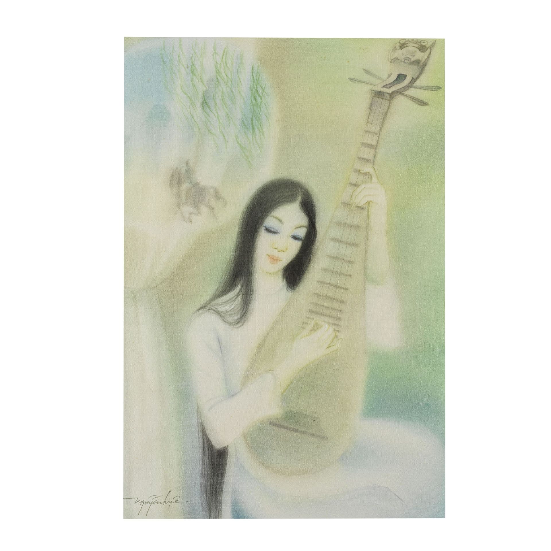 Nguyen Hue (Vietnamese, 20th century) La muscienne - Bild 2 aus 3