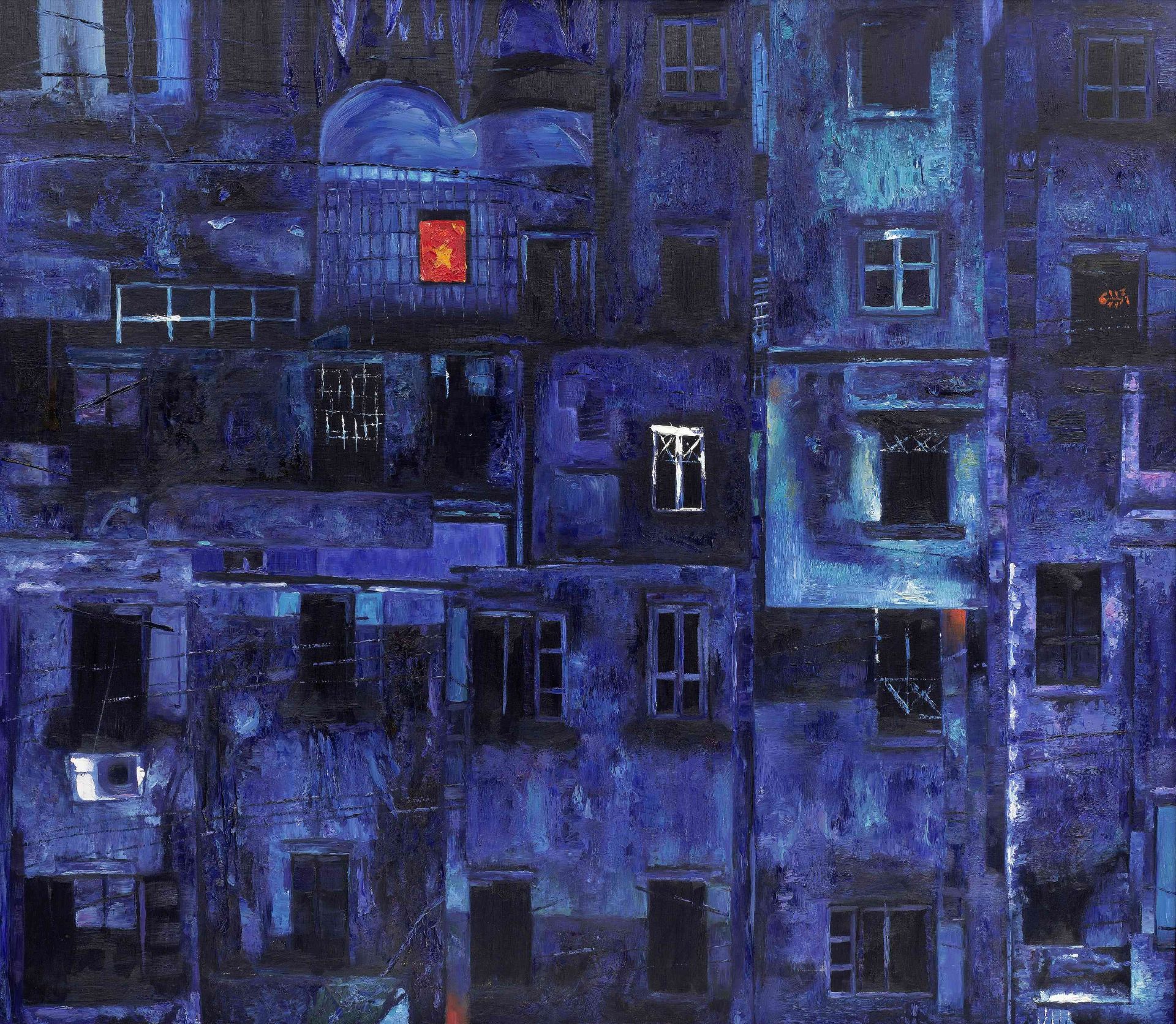 Nguyen Van Cuong (Vietnamese, born 1962) Street at night