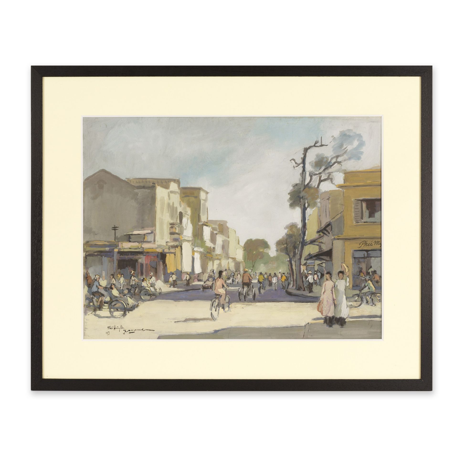 Le Van Xuong (Vietnamese, 1917-1988) Ph&#7889; H&#224;ng Da street in Hanoi - Bild 3 aus 3