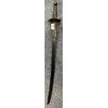 19th century antique sword with crested moon and three star marking. [74cm in length]