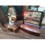 2 Victorian era dressing table mirrors 1 need attention