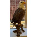 A Large Bald Eagle sculpture by Hotant. Made from Resin. [66cm high]