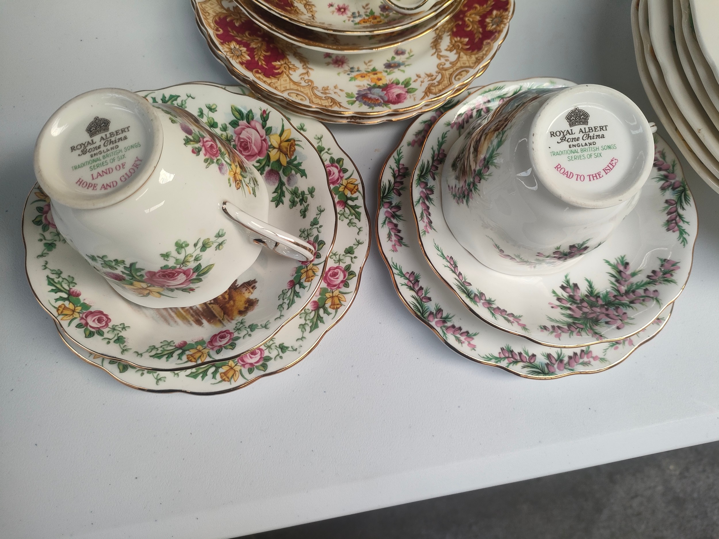 Tuscan Provence tea service together with royal Albert cups and saucers . - Image 3 of 4