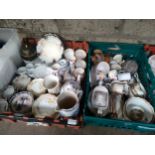 2 large boxes of Victorian tea ware etc