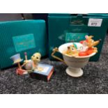 2 Boxed Walt Disney figures includes Cinderella mouse's in a cup along with Jimmy cricket