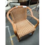 Wicker arm chair