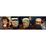 A Collection of Four Royal Dolton Figures to include Beethoven, Granny,, Sairey Gamp and W. G Grace.