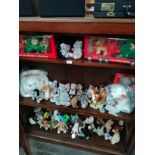 Large collection of coca cola collectors teddies with labels