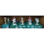 Large Shelf of Beswick figures to include sport characters & Hippo figures .