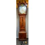 19th century Scottish long case grandfather clock, Movement by Jason Black of Kirkcaldy. Face is