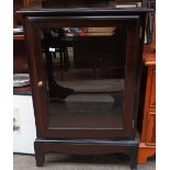 Stag cupboard with glass panel door