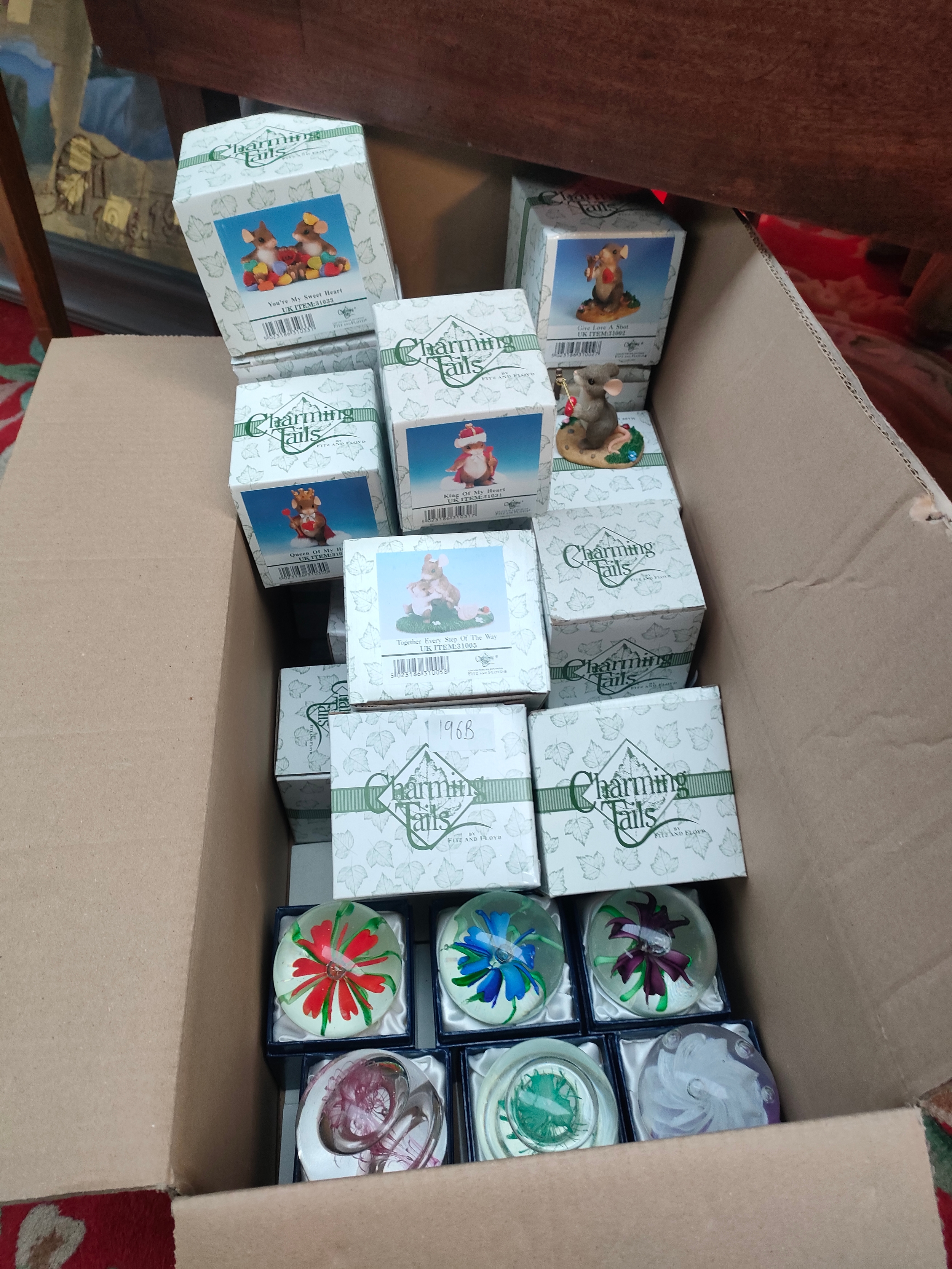 Box of charming tales figures together with boxed paperweight s - Image 2 of 2