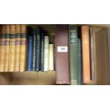 A Collection of Books to include first editions, titles to include: A Series of five leather bound