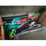Selection of electrical garden tools