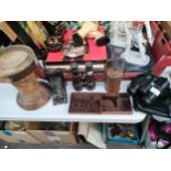 Selection of collectables includes binoculars etc