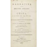 Anderson, Aeneas A Narrative of the British Embassy to China. Dublin: P. Wogan, et al., 1795. 8vo,