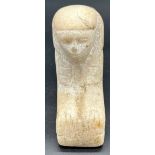 Antique hand worked marble Egyptian sculpture. Possibly the Great Sphinx of Giza. [21.5cm in length]