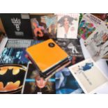 Selection of records to include david Bowie , batman record , Paul McCartney etc