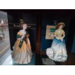 Royal Doulton figure Joan together with Royal Doulton figure Emily