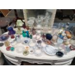 Large selection of art glass / glass wares to include Victorian art glass etc