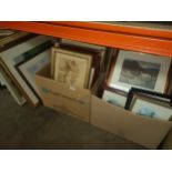 2 large boxes of art works etc .