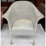 Vintage Lloyd loom style bedroom chair