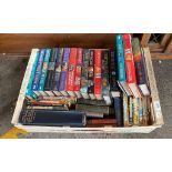 A Crate containing a quantity of Terry Pratchett books
