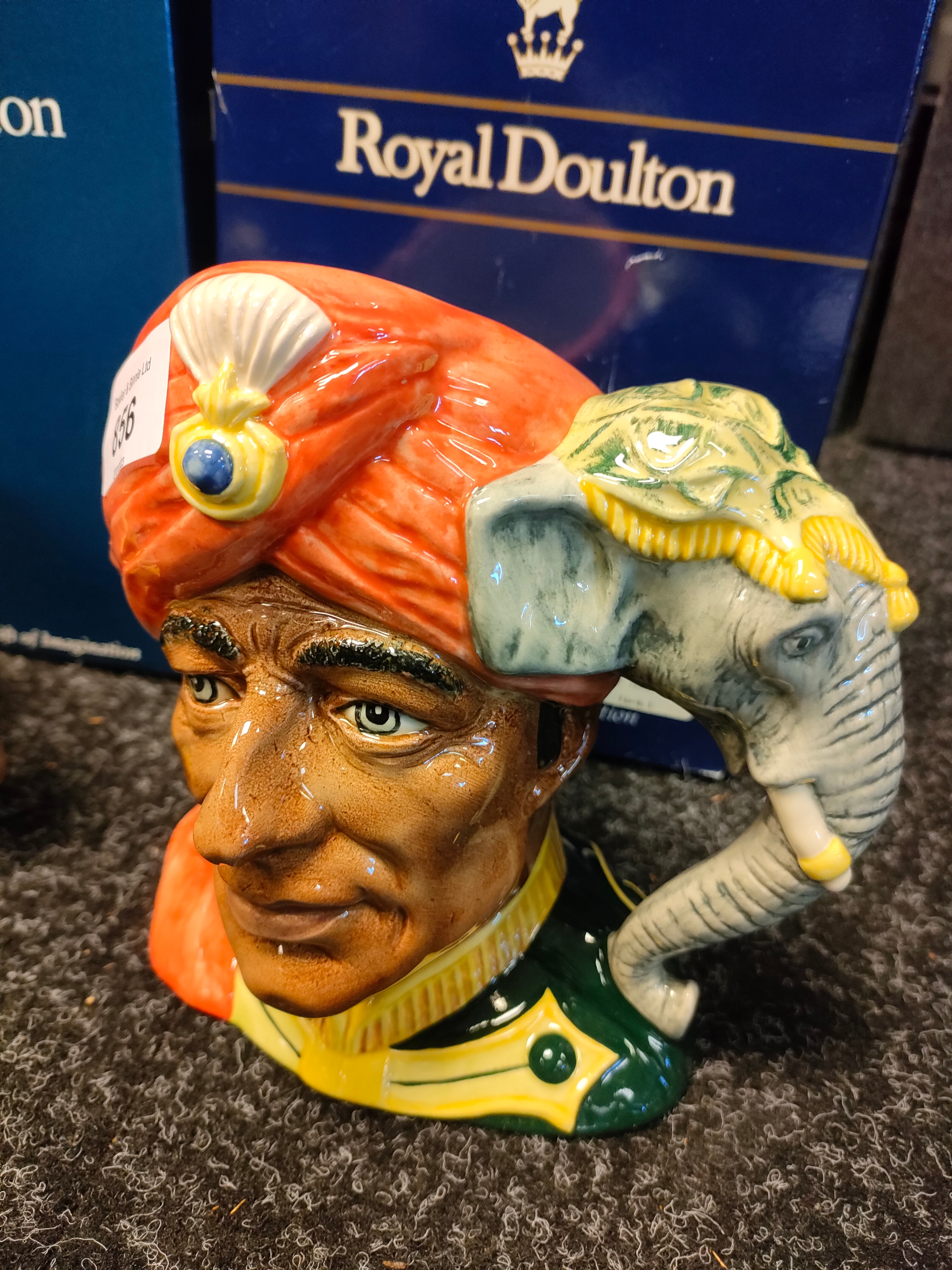 Royal doulton The elephant trainer commissioned by Stanley James Taylor together with General Custer - Image 3 of 5