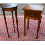 Side table together with barrel top plant stand