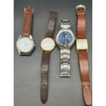 Four various wrist watches to include Sekonda, Super Roamer, Sekonda Quartz and Elger