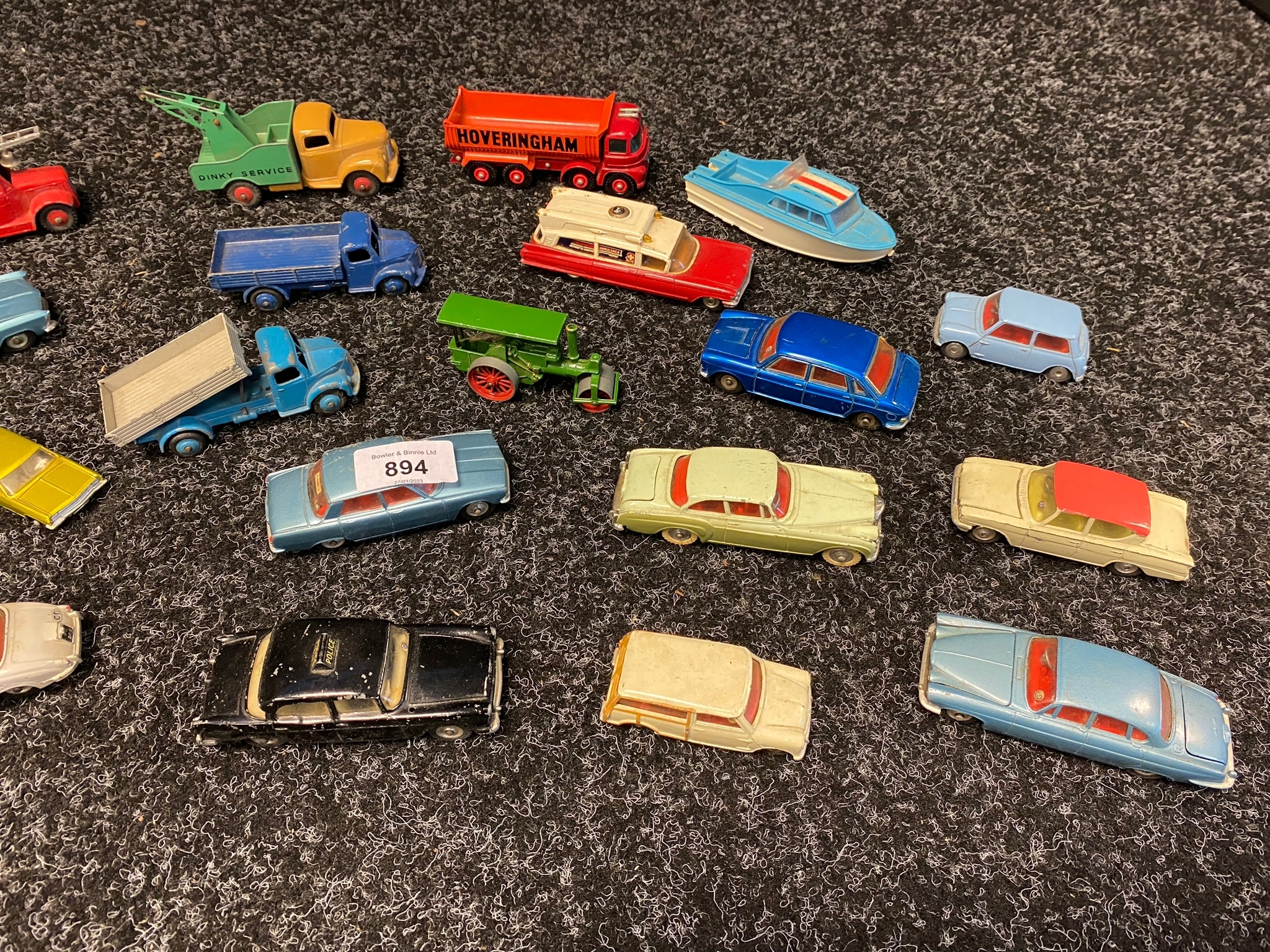 A Collection of Playworn Dinky & Corgi vehicles to include Ford consul, Bentley, austin1800, - Image 3 of 3