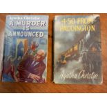 One First Edition Novel By Agatha Christie entitled A Murder Is Announced and a Second edition novel