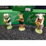 3 Piece Beswick pig band with boxes