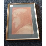 Red Chalk drawing of classical statue [37x47cm]