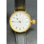 Antique 18ct yellow gold gents watch, produced by Rattray, Nethergate Dundee. In a working