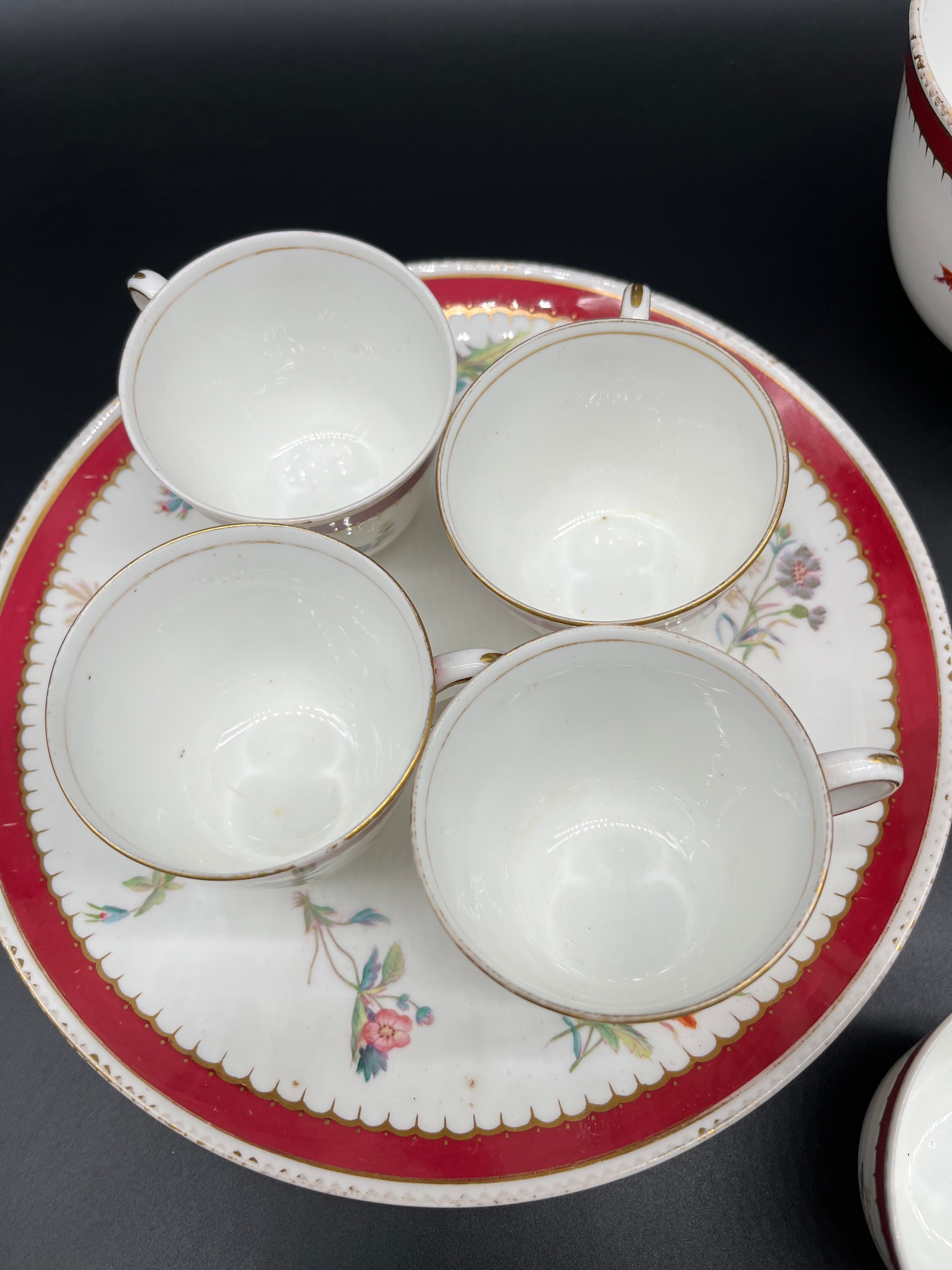 A 33 Piece Copeland floral design tea/ coffee set. - Image 5 of 8