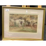 Framed watercolour, Signed. From the Studio of Robert Lancelot Owtram (1892-1913)