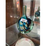 Art Glass Mdina bulbous bud vase. Signed to base and dated 1978.