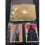Album of Topps Star wars the empire strikes back original photo cards.