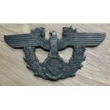 A German Third Reich Police Eagle Plate