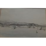 Sir Muirhead R.W.S [1876-1953] Palma, Majorca. Pencil & Wash, Signed, Inscribed and dated 1910. [