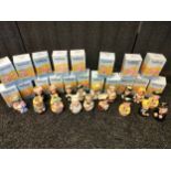 A Collection of 18 Royal doulton Doultonville collection small Toby jugs includes The clergyman,