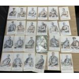 A Quantity of Antique/ vintage military Generals of the British Army and Navy postcards