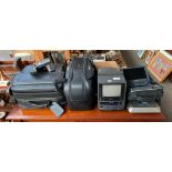 Vintage Sony Video 8 player, Pioneer in car dvd player and VC Digital camcorder.