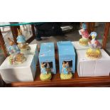 Four boxed porcelain Beatrix Potter music figurines by Schmid