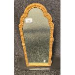 Small gilt framed antique mirror [50x20]