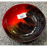 Royal Doulton Flambe 'Sung' bowl. [15.5cm in diameter]