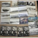 A Quantity of mixed antique/ vintage postcards to include WWI, Naval, Political and various