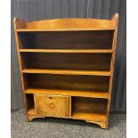 19th Oak book case with with small cupboard storage [122x100x22]